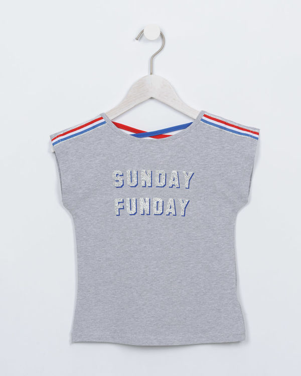 Picture of C2003 GIRLS HIGH QUALITY COTTON TOP SUNDAY-FUNDAY